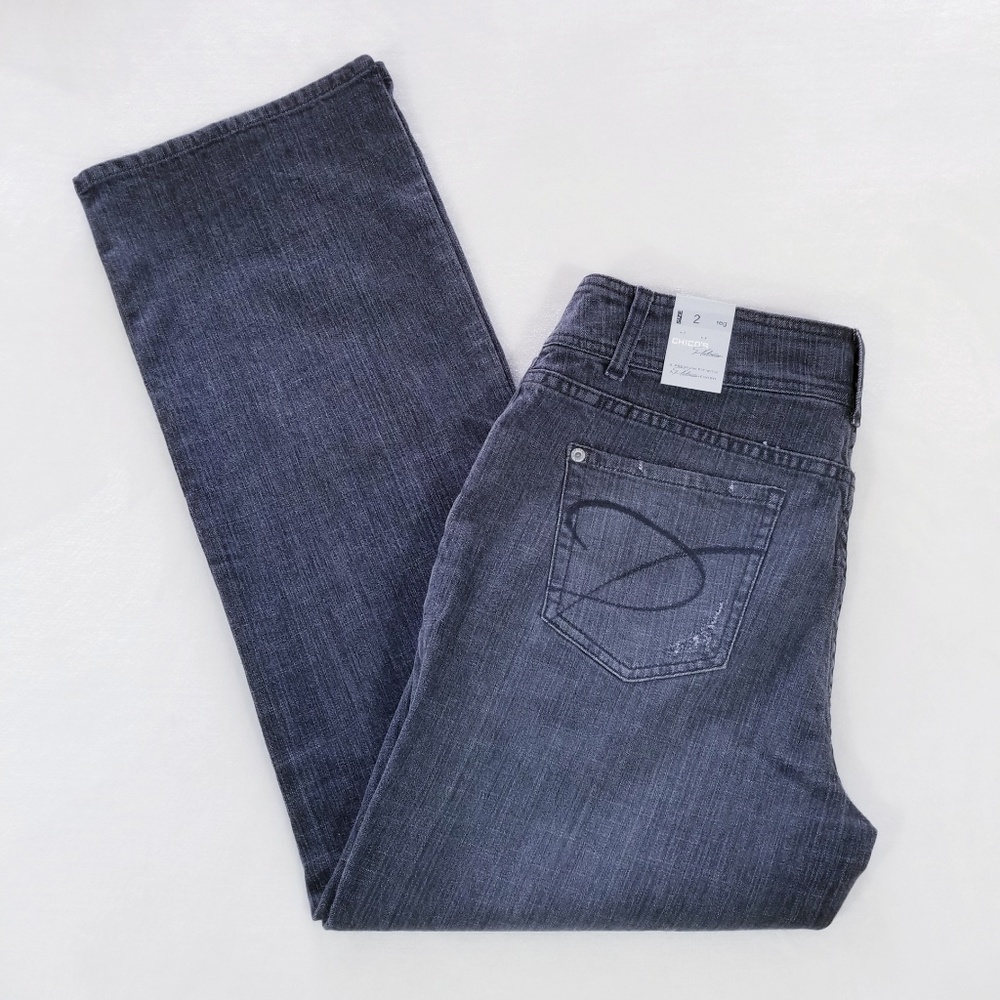 Chico's Platinum Smoke Color Jeans- 31 x 31" - NWT - Picture 1 of 7
